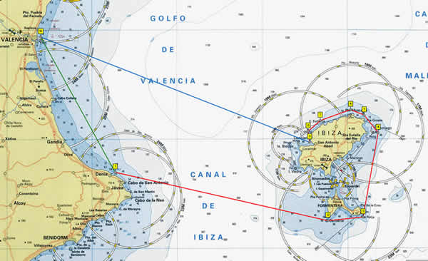 Itinerari e rotte barca a vela